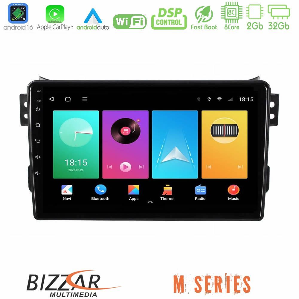 Bizzar M Series 8Core Android16 2+32GB Suzuki Splash amp; Opel Agila 2008-2014 Navigation Multimedia Tablet 9"