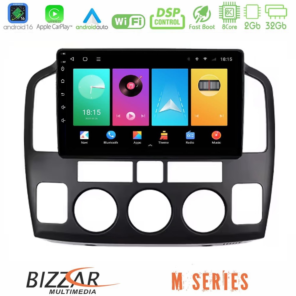 Bizzar M Series 8Core Android16 2+32GB Suzuki Grand Vitara 2003-2005 Navigation Multimedia Tablet 9"