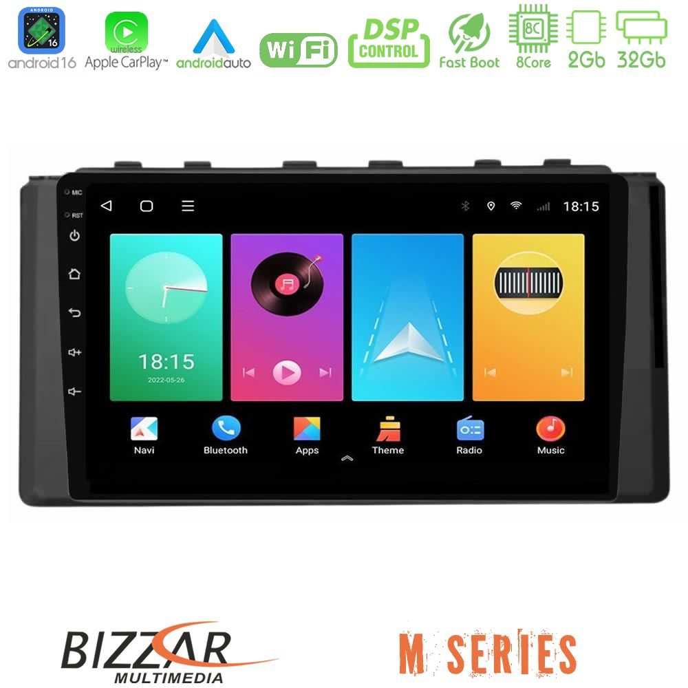 Bizzar M Series 8Core Android16 2+32GB Subaru BRZ / Toyota GR86 2022-> Navigation Multimedia Tablet 9"