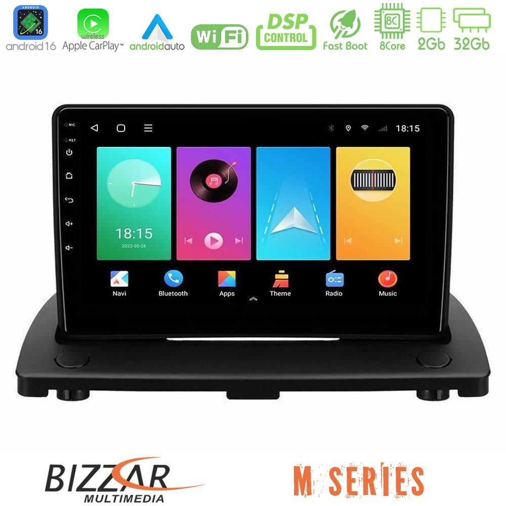 Bizzar M Series 8Core Android16 2+32GB Volvo XC90 2006-2014 Navigation Multimedia Tablet 9"