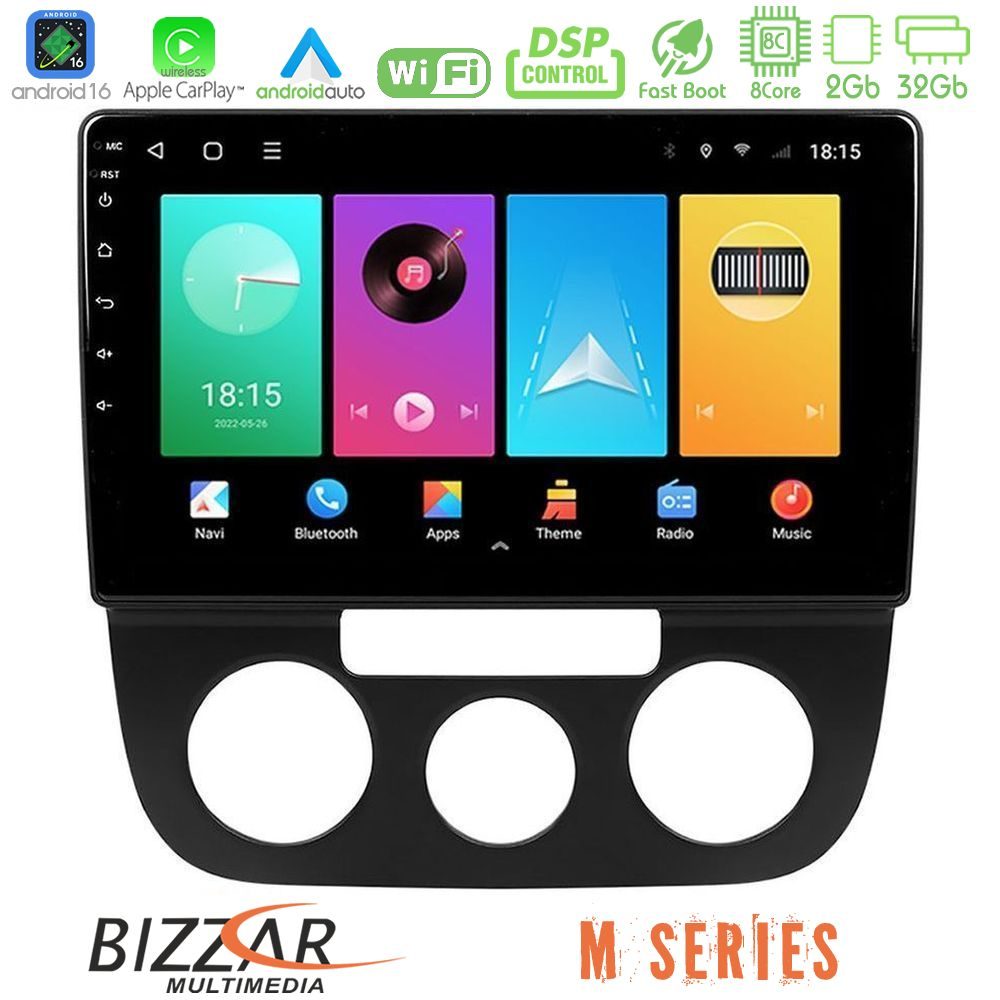 Bizzar M Series 8Core Android16 2+32GB VW Jetta Navigation Multimedia Tablet 10"