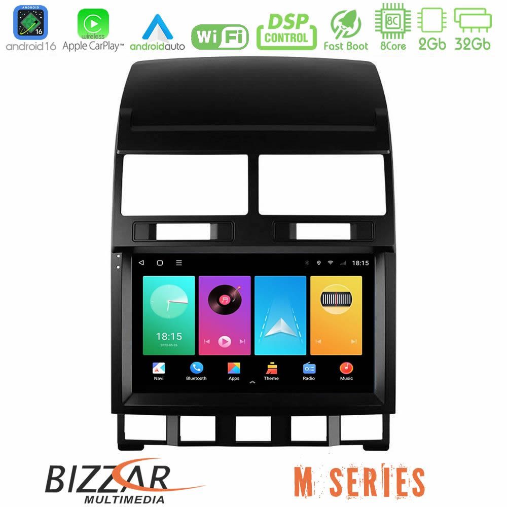Bizzar M Series 8Core Android16 2+32GB  VW Touareg 2002 – 2010 Navigation Multimedia Tablet 9"