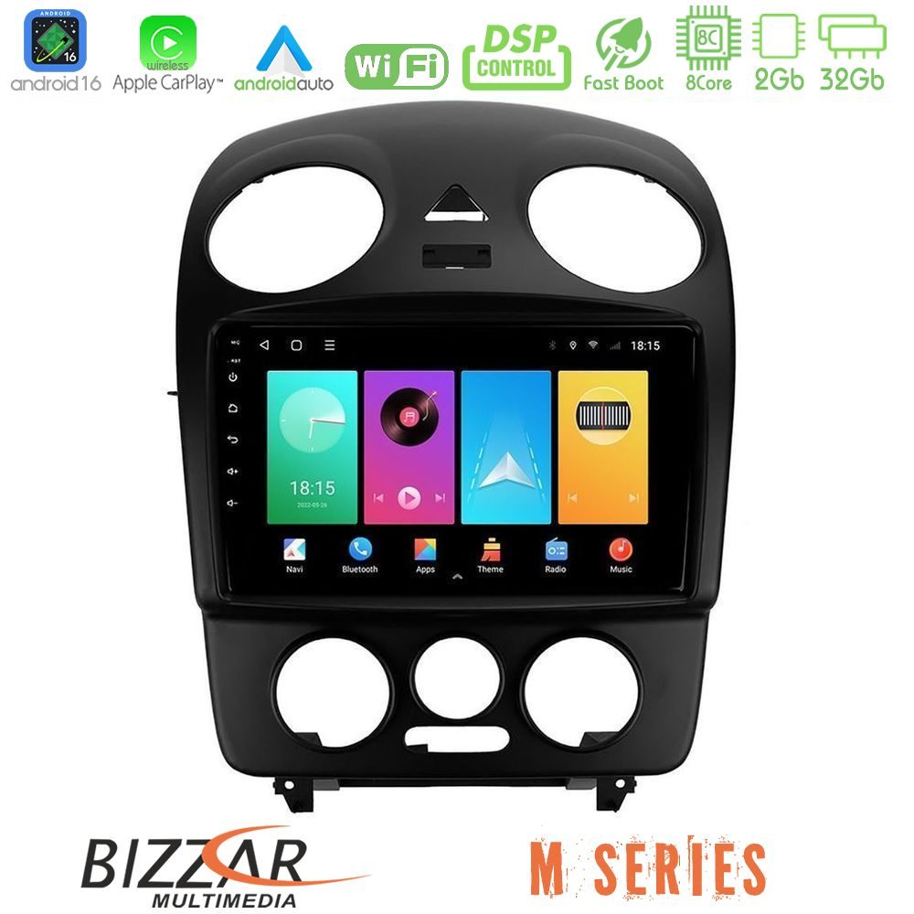 Bizzar M Series 8Core Android16 2+32GB VW Beetle Navigation Multimedia Tablet 9"
