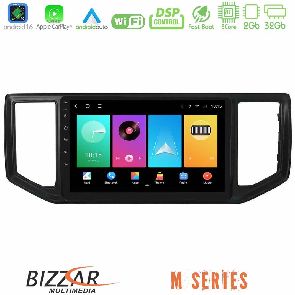 Bizzar M Series 8Core Android16 2+32GB VW Amarok 2017-2022 Navigation Multimedia Tablet 9"