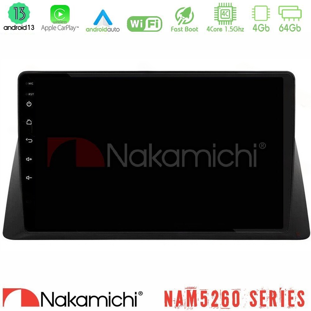 Nakamichi NAM5260 Series Honda WR-V 2024-> 4Core Android13 4+64GB Navigation Multimedia Tablet 10" Με Carplay & Android Auto