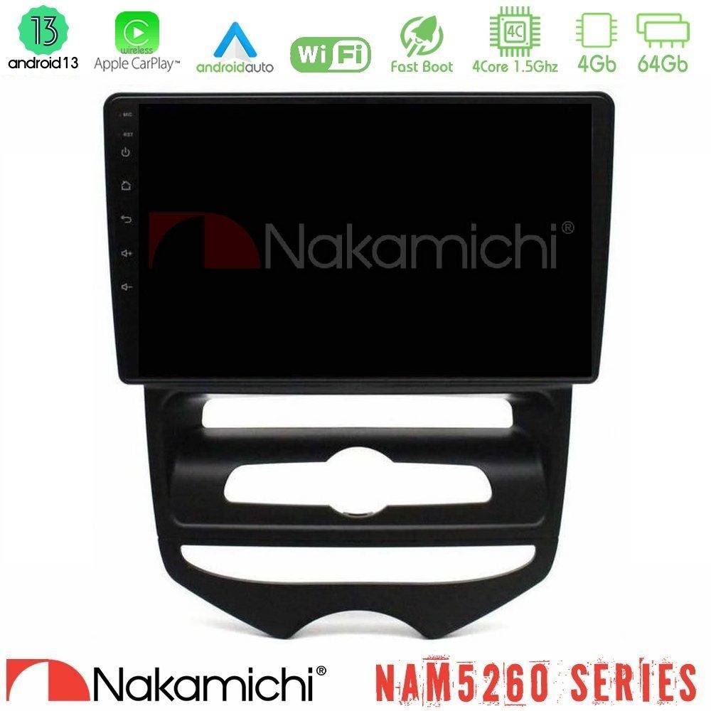 Nakamichi NAM5260 Series 4Core Android13 4+64GB Hyundai ix20 2010-2020 (MANUAL A/C) Navigation Multimedia Tablet 9" Με Carplay & Android Auto