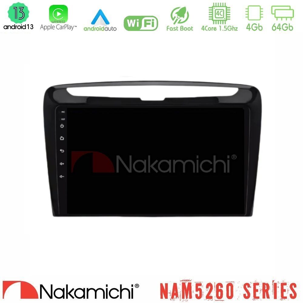 Nakamichi NAM5260 Series 4Core Android13 4+64GB Lancia Ypsilon 2011-2015 Navigation Multimedia Tablet 9" Με Carplay & Android Auto