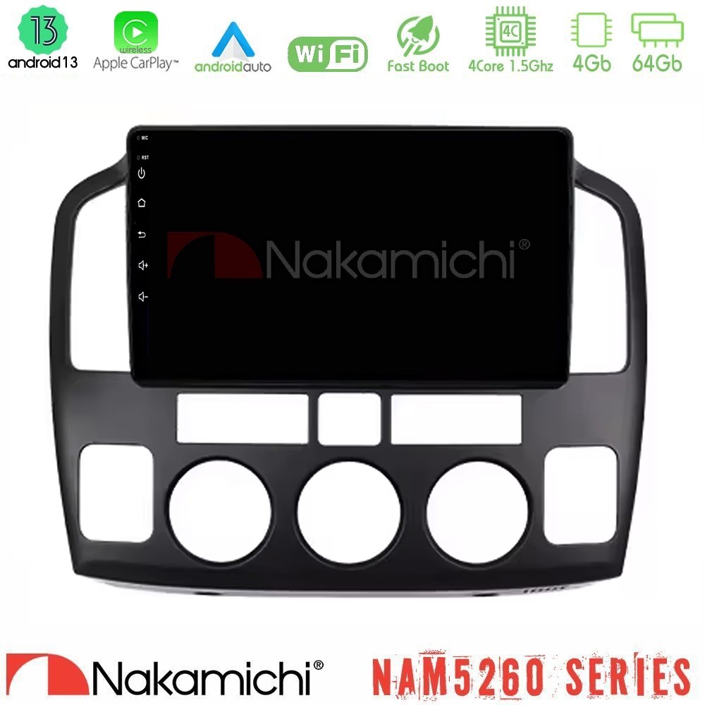 Nakamichi NAM5260 Series 4Core Android13 4+64GB Suzuki Grand Vitara 2003-2005 Navigation Multimedia Tablet 9" Με Carplay & Android Auto