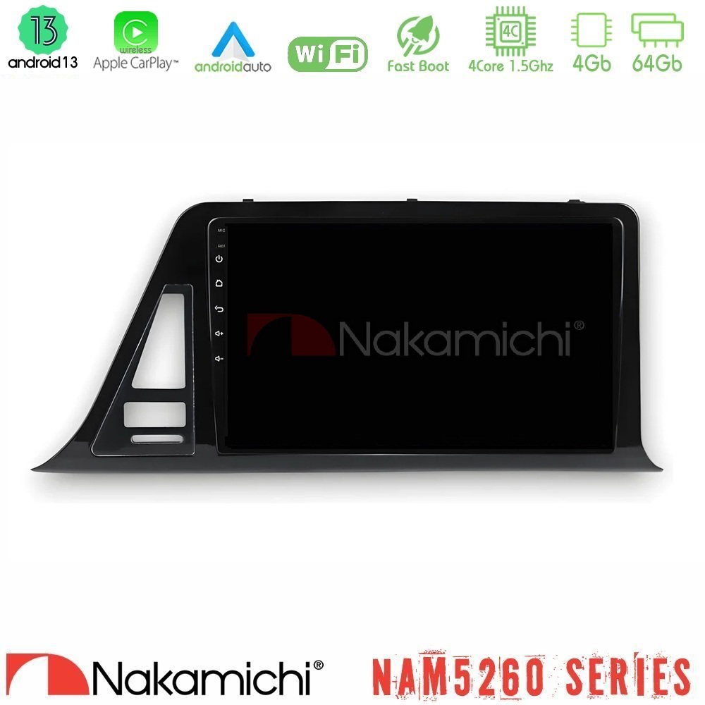 Nakamichi NAM5260 Series 4Core Android13 4+64GB Toyota CH-R RHD Navigation Multimedia Tablet 9" Με Carplay & Android Auto