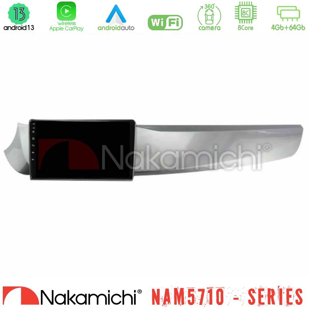 Nakamichi NAM5710 Series 8Core Android13 4+64GB Alfa Romeo Giulietta 2010-2014 Navigation Multimedia Tablet 9"