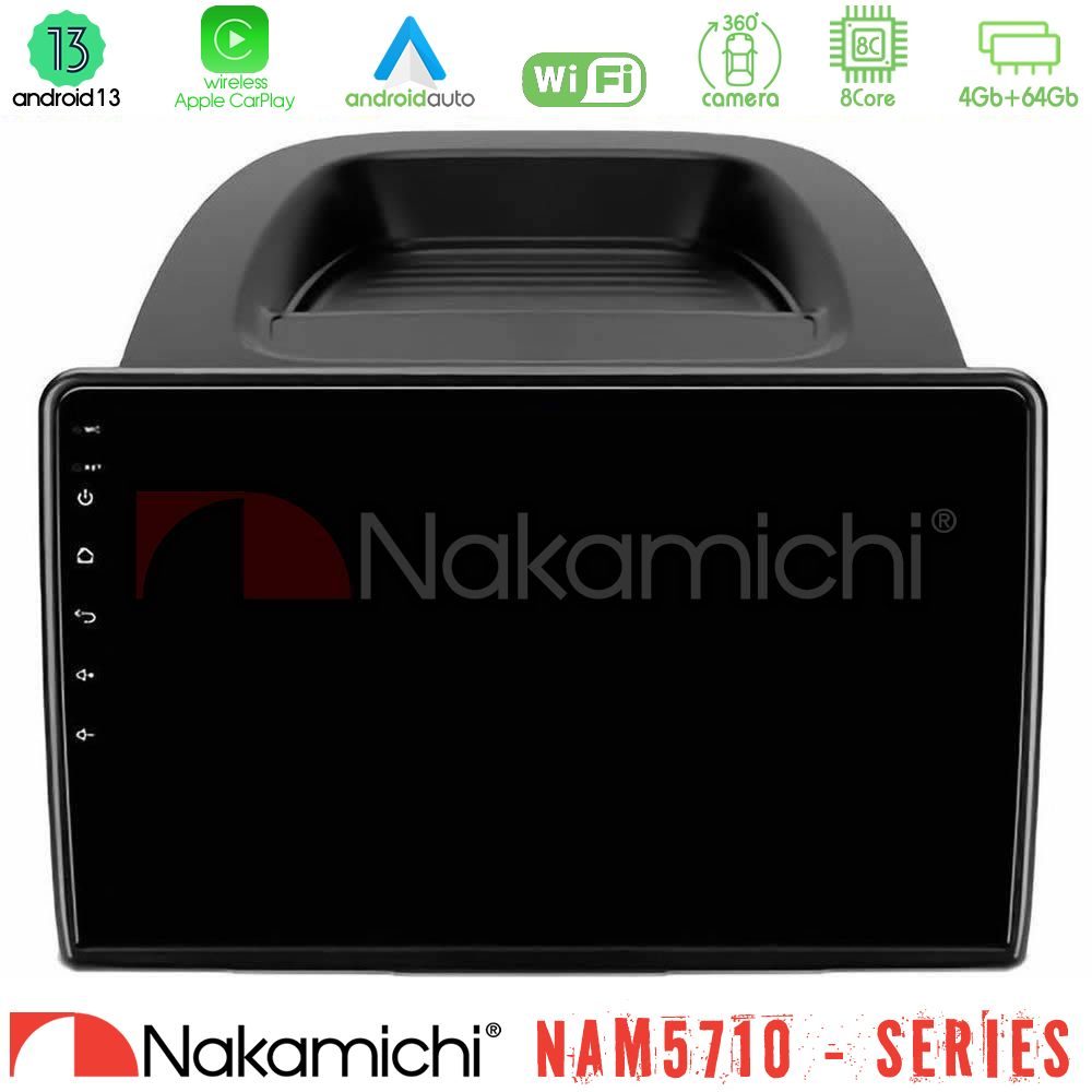 Nakamichi NAM5710 Series 8Core Android13 4+64GB Ford Ecosport 2018-2020 Navigation Multimedia Tablet 10"