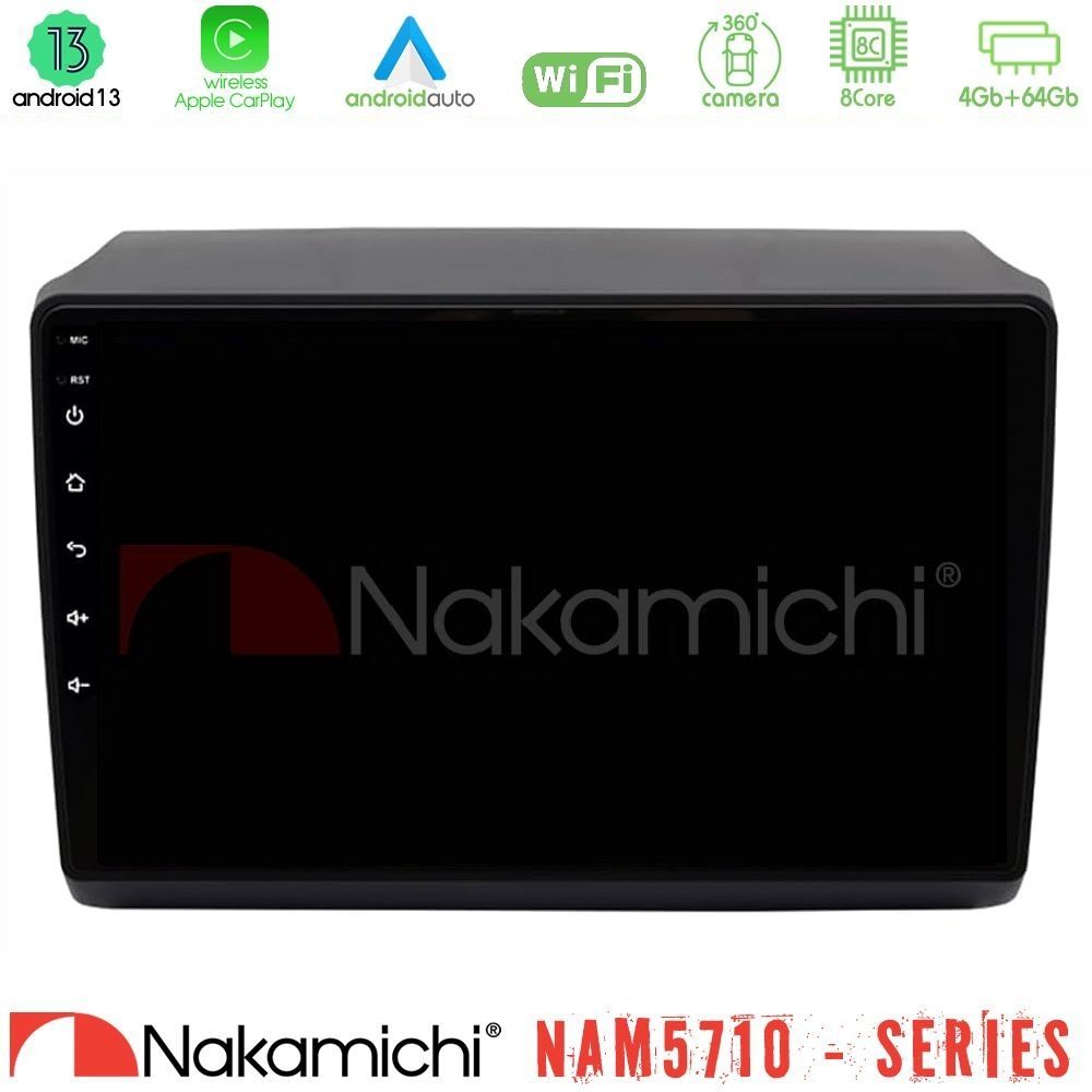 Nakamichi NAM5710 Series 8Core Android13 4+64GB Fiat Ducato/Citroen Jumper/Peugeot Boxer Navigation Multimedia Tablet 9"