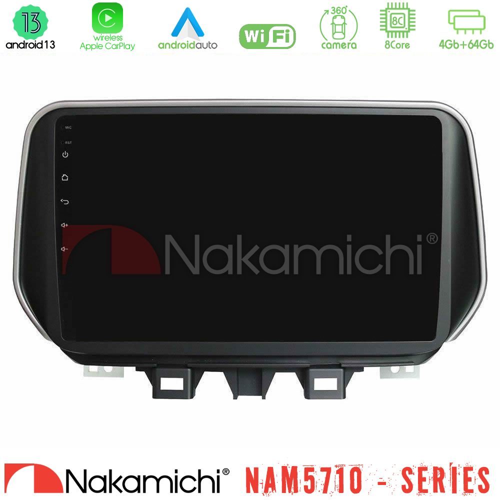 Nakamichi NAM5710 Series 8Core Android13 4+64GB Hyundai ix35 Navigation Multimedia Tablet 10"