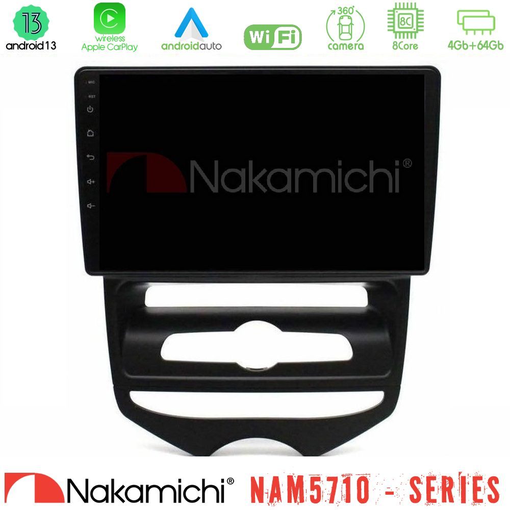 Nakamichi NAM5710 Series 8Core Android13 4+64GB Hyundai ix20 2010-2020 (MANUAL A/C) Navigation Multimedia Tablet 9"