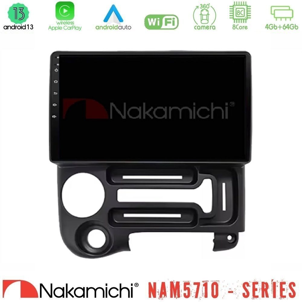 Nakamichi NAM5710 Series 8Core Android13 4+64GB Hyundai Atos 1997 – 2010 Navigation Multimedia Tablet 9"