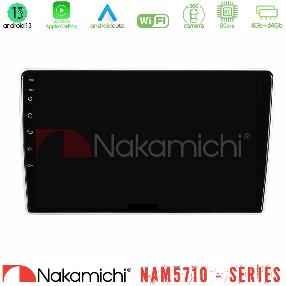 Nakamichi NAM5710 Series 8Core Android13 4+64GB Kia Sportage 2005-2008 Navigation Multimedia Tablet 9"