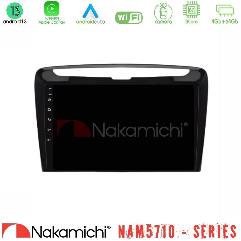 Nakamichi NAM5710 Series 8Core Android13 4+64GB Lancia Ypsilon 2011-2015 Navigation Multimedia Tablet 9"