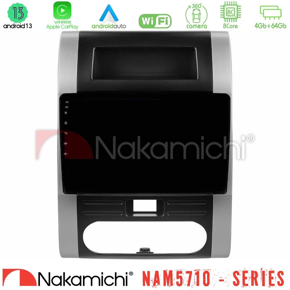 Nakamichi NAM5710 Series 8Core Android13 4+64GB Nissan X-Trail T31 Navigation Multimedia Tablet 10"