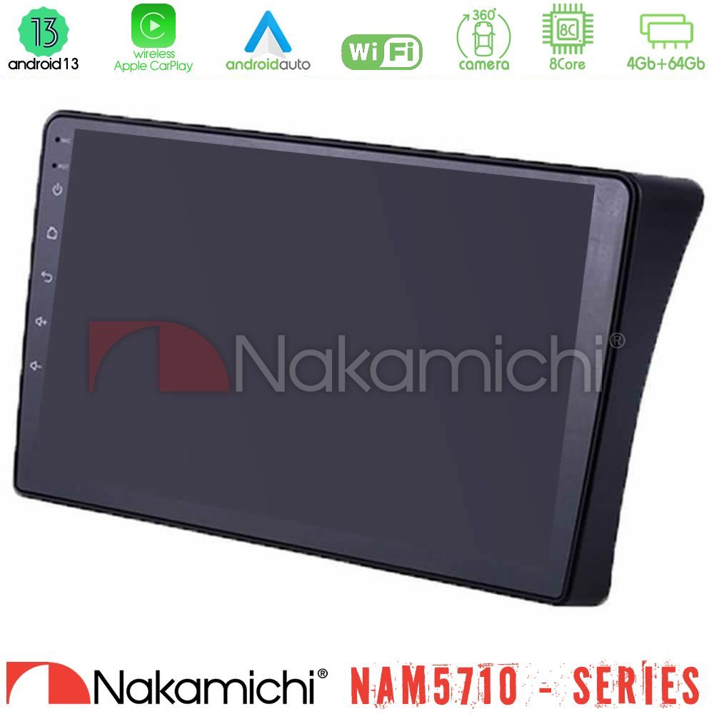 Nakamichi NAM5710 Series 8Core Android13 4+64GB Nissan Navara D40 Navigation Multimedia Tablet 9"