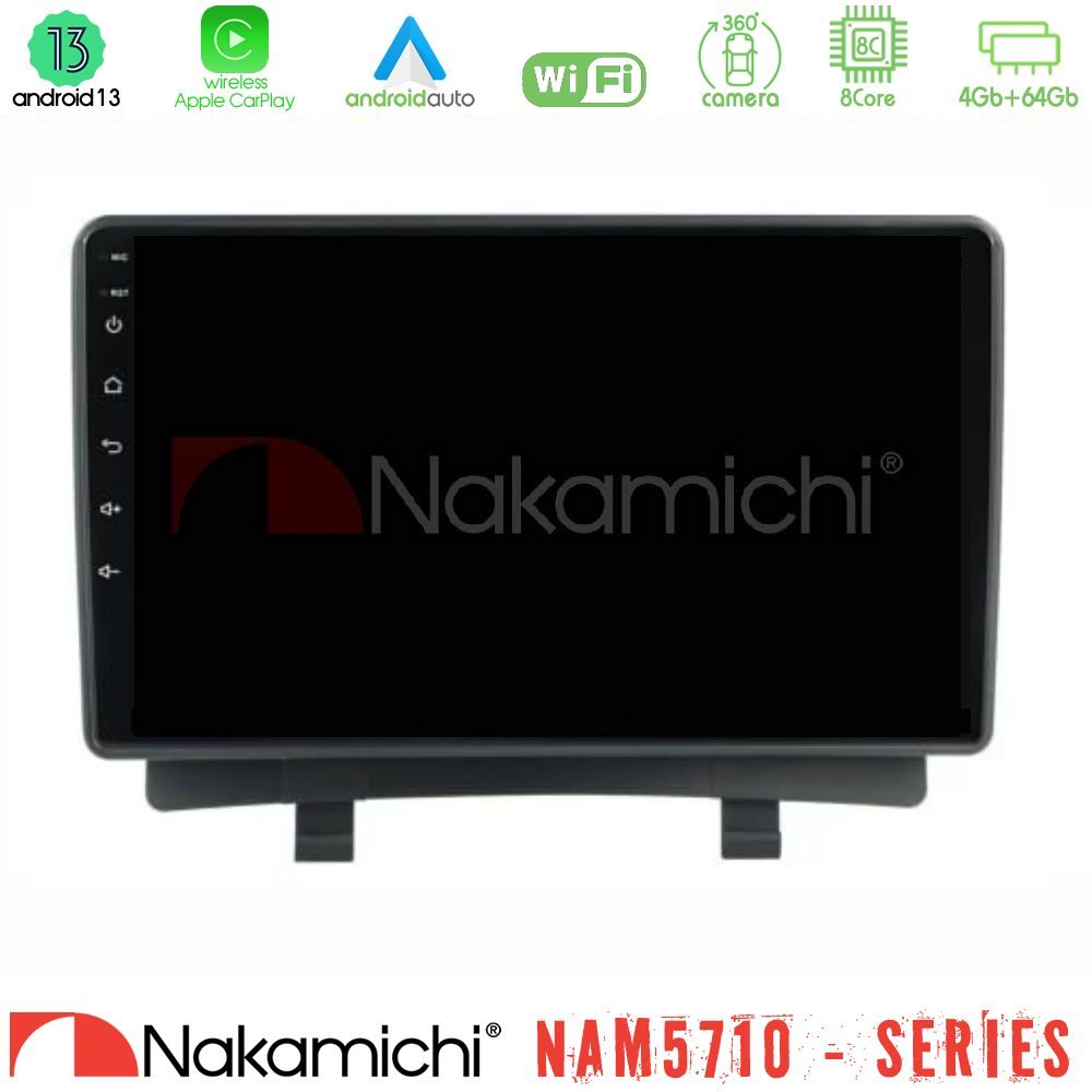 Nakamichi NAM5710 Series 8Core Android13 4+64GB Opel Zafira 2012-2016 Navigation Multimedia Tablet 9"