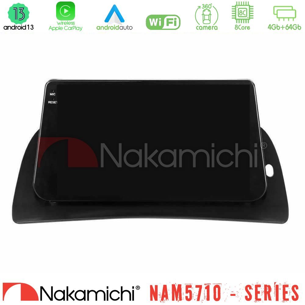 Nakamichi NAM5710 Series 8Core Android13 4+64GB Renault Kangoo 2014-2018 Navigation Multimedia Tablet 9"