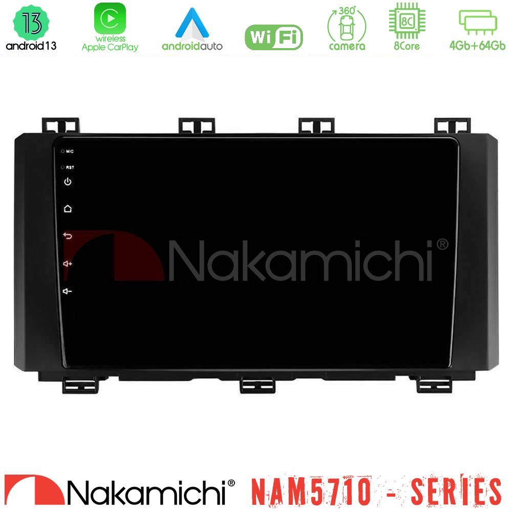 Nakamichi NAM5710 Series 8Core Android13 4+64GB Seat Ateca 2017-2021 Navigation Multimedia Tablet 9"