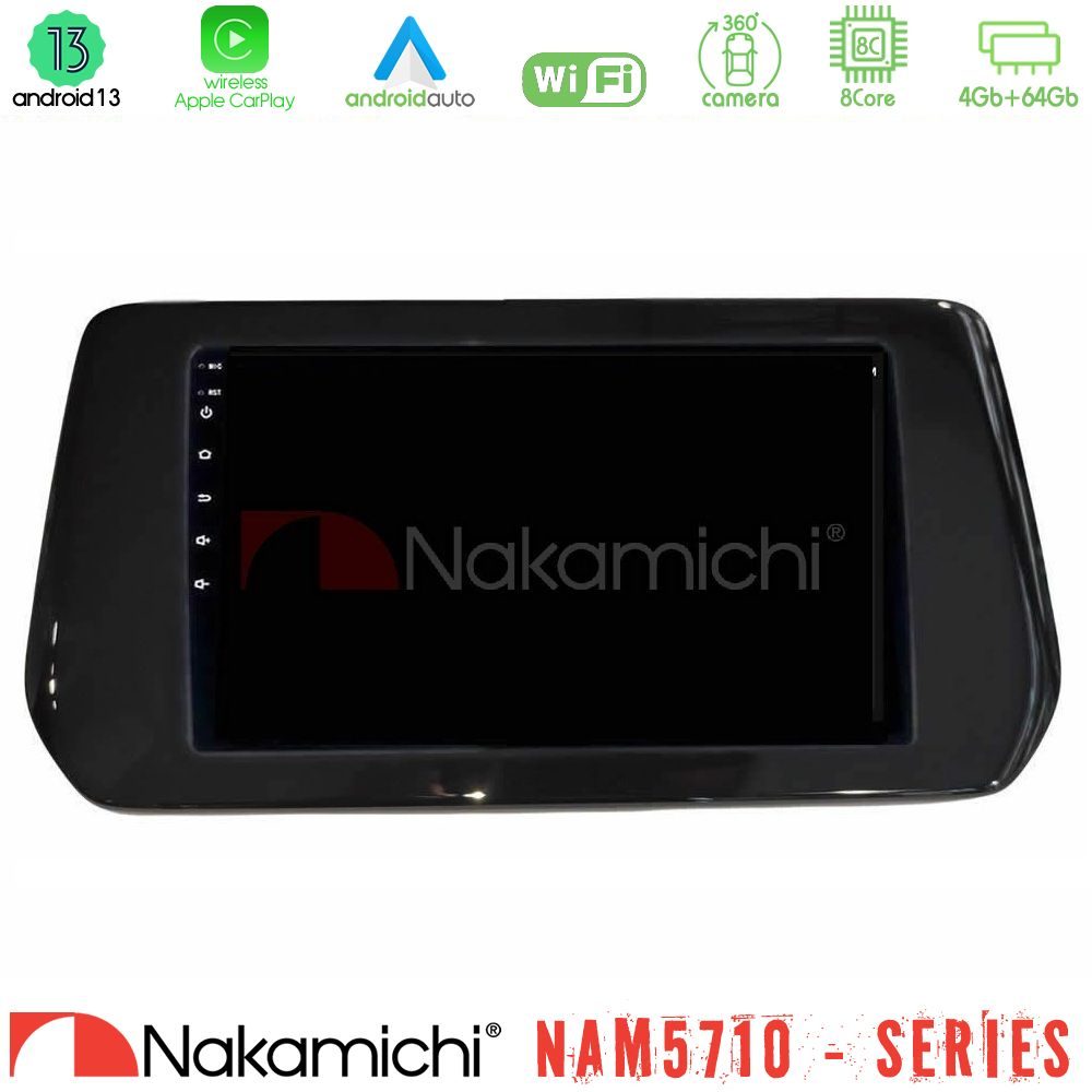 Nakamichi NAM5710 Series 8Core Android13 4+64GB Suzuki Swift 2024-> Navigation Multimedia Tablet 9"