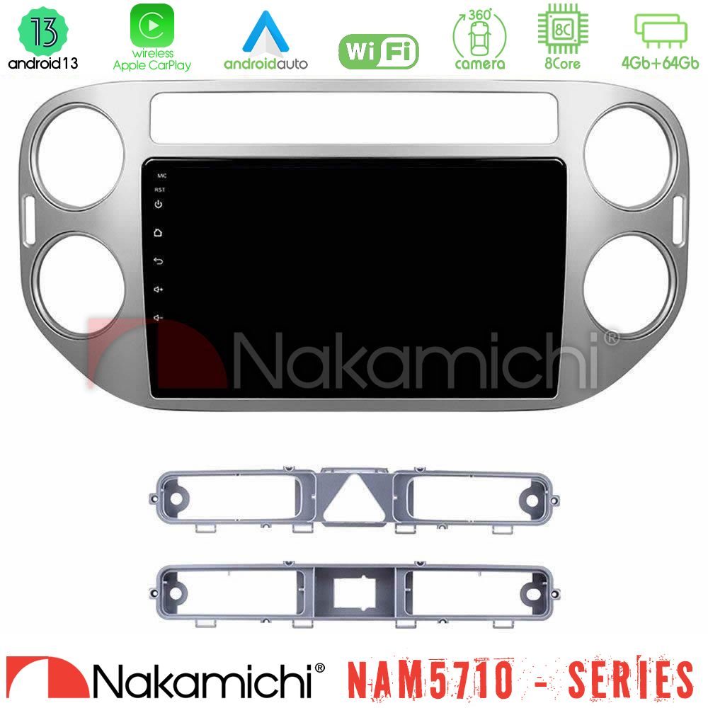 Nakamichi NAM5710 Series 8Core Android13 4+64GB VW Tiguan Navigation Multimedia Tablet 9"