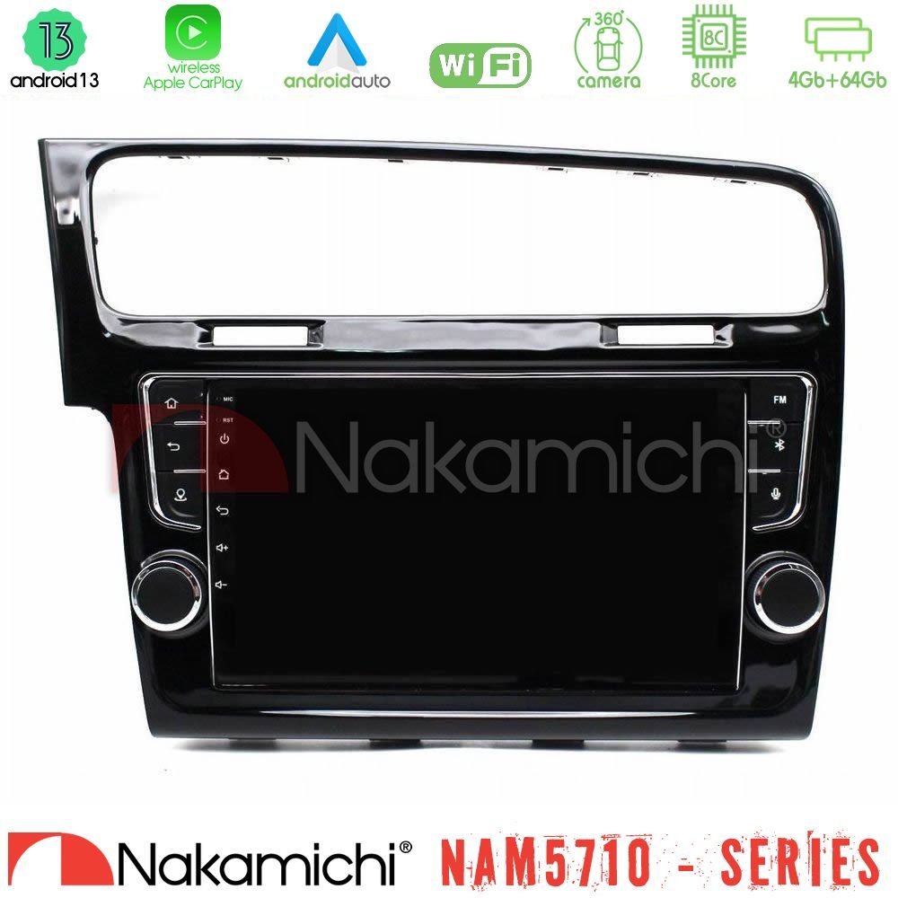 Nakamichi NAM5710 Series 8Core Android13 4+64GB VW GOLF 7 Navigation Multimedia Tablet 9" (OEM Look)