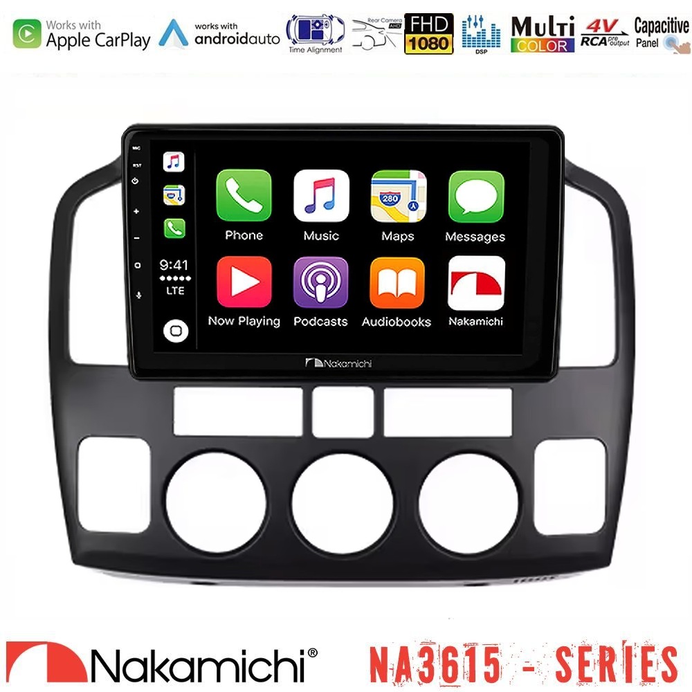 Nakamichi NA3615 Series Με Wireless Carplay & Android Auto Suzuki Grand Vitara 2003-2005 Media Station Tablet 9"