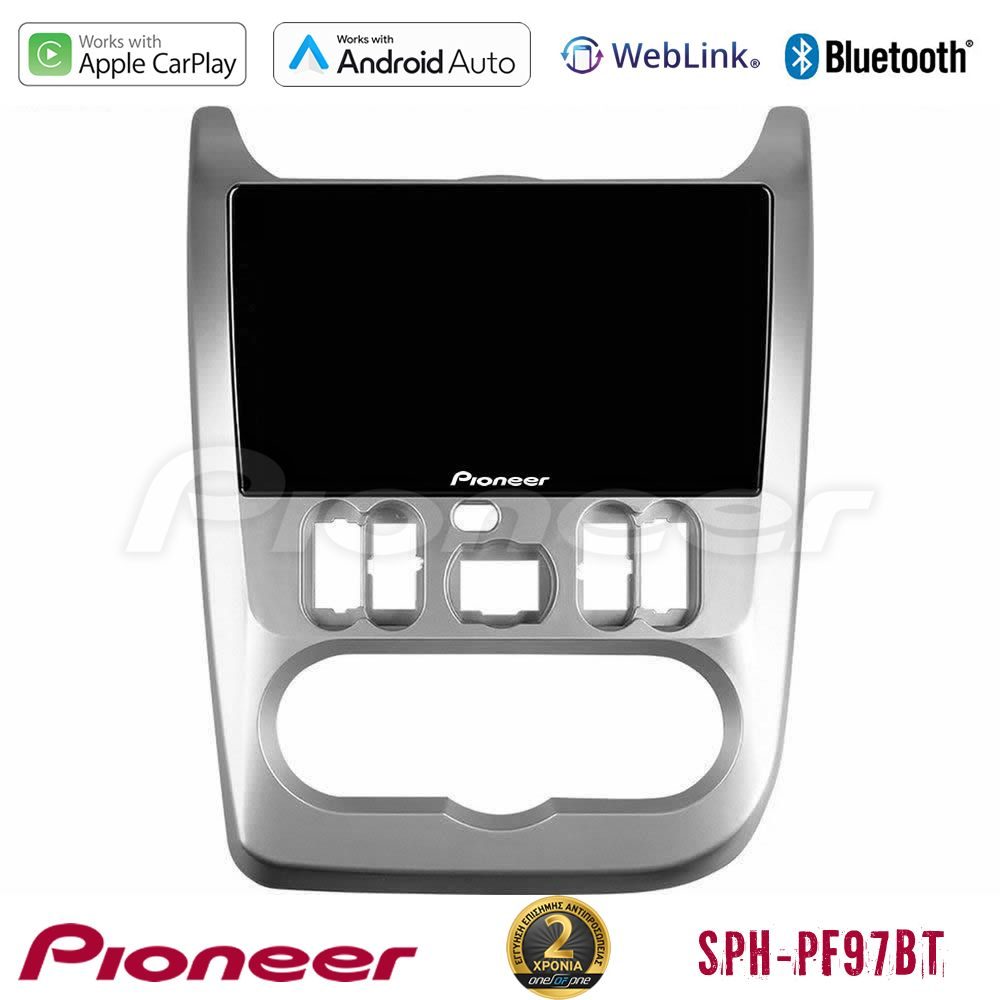 Pioneer SPH-PF97BT Series Dacia Duster/Sandero/Logan Multimedia Station 9" (Tablet Style) Με Carplay & Android Auto