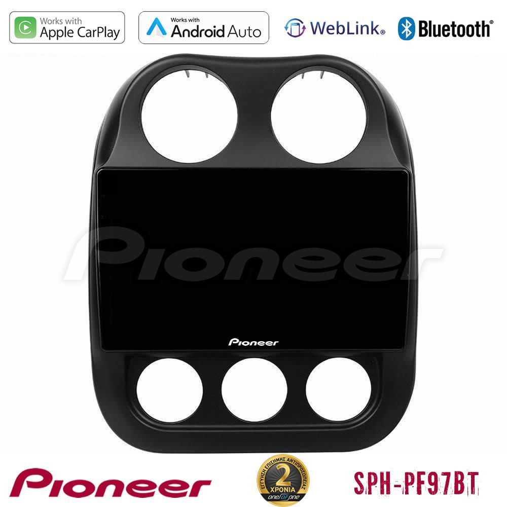 Pioneer SPH-PF97BT Series Jeep Compass 2012-2016 Multimedia Station 10" (Tablet Style) Με Carplay & Android Auto