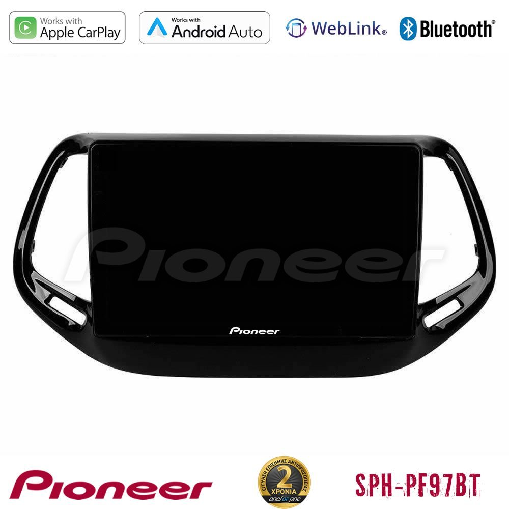 Pioneer SPH-PF97BT Series Jeep Compass 2017> Multimedia Station 9" (Tablet Style) Με Carplay & Android Auto