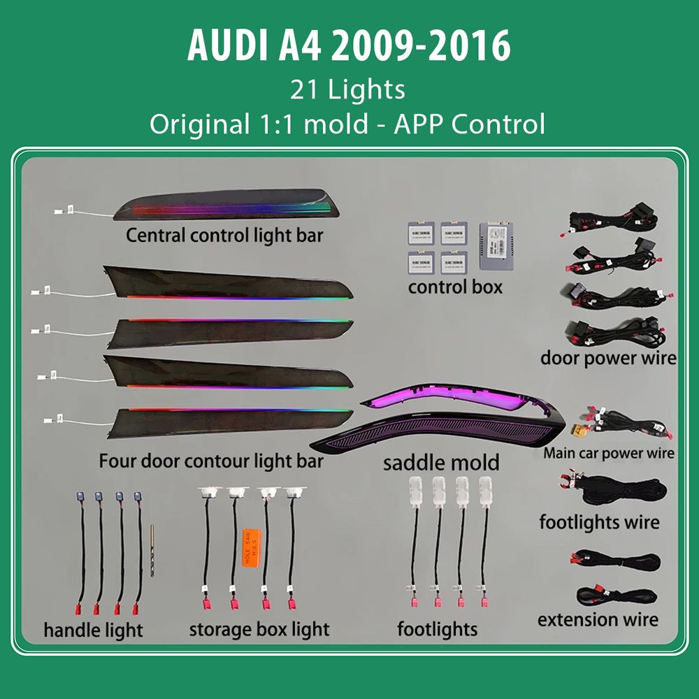 DIQ AMBIENT AUDI A4 8K FULL KIT (Digital iQ Ambient Light Audi A4 mod. 2009-2016