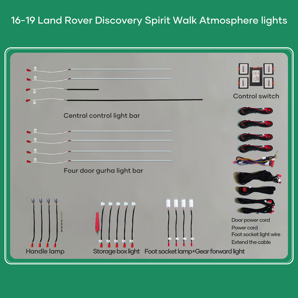 DIQ AMBIENT LR DISCOVERY L462 mod. 2017+ (Digital iQ Ambient Light for LAND ROVER DISCOVERY mod. 2017+ with 19 Lights)
