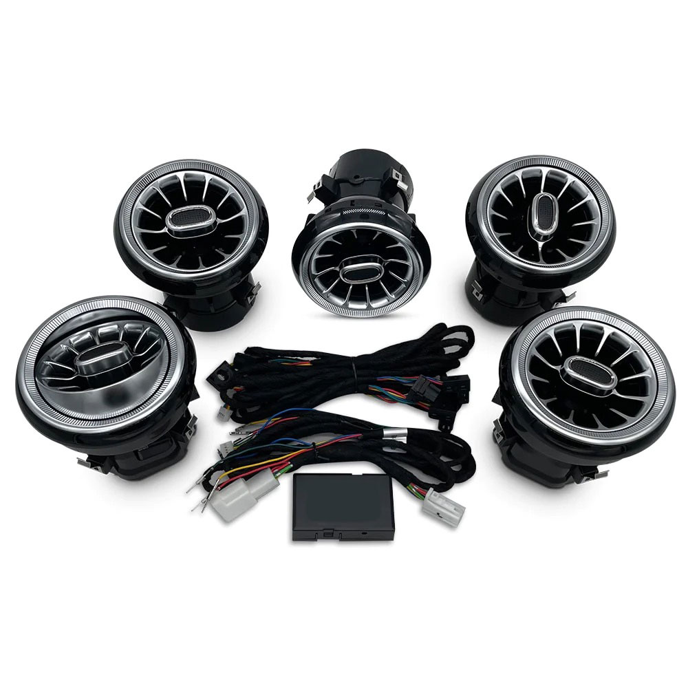 DIQ AMBIENT 8176 GB - AIRVENTS for BENZ A-CLA-GLA mod. 2012-2019 (Digital iQ Turbine Air Vent Ambient Light Kit for MERCEDES A - CLA - GLA mod. 2012-2020)