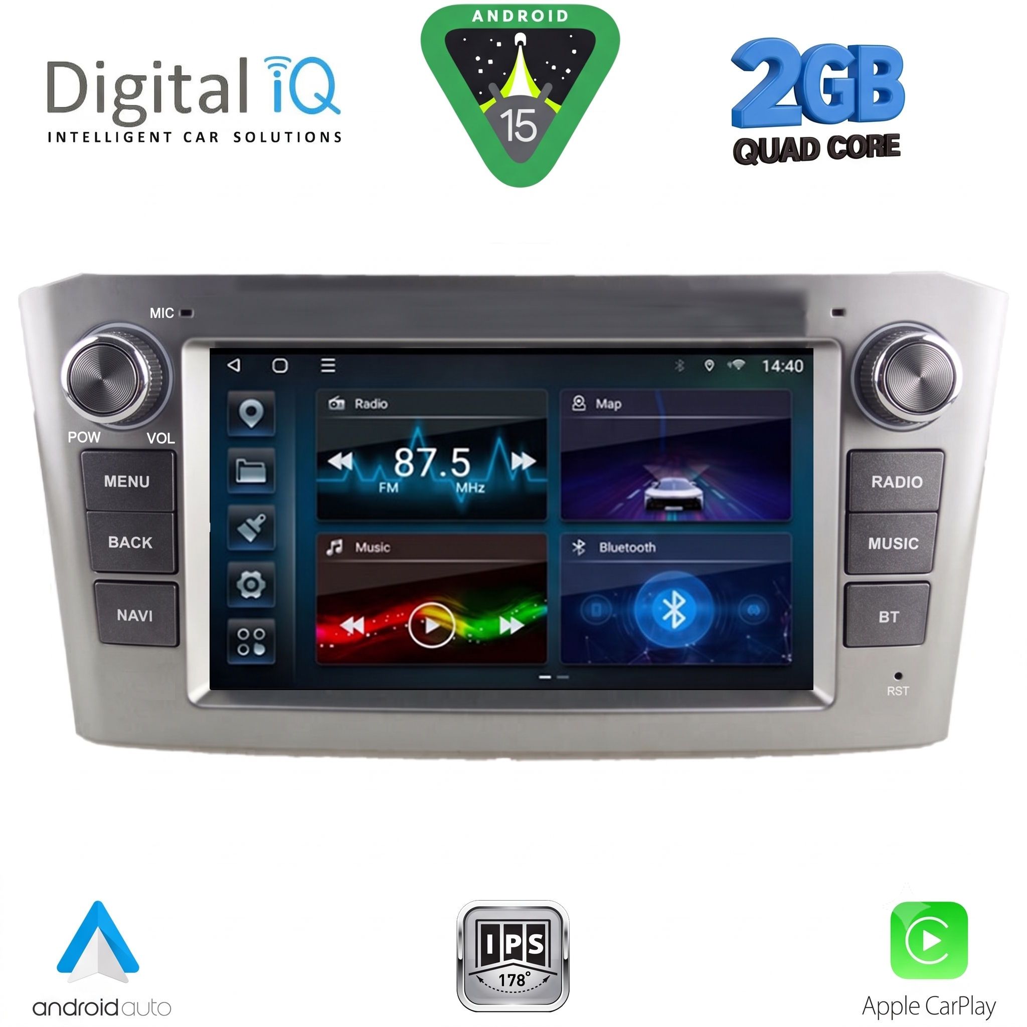 DIGITAL IQ BLD 209SL_CPA (7" DECK) MULTIMEDIA OEM for TOYOTA AVENSIS (T27) mod. 2009-2016 (SILVER) DIGITAL IQ BLD 209SL_CPA (7" DECK) MULTIMEDIA OEM for TOYOTA AVENSIS (T27) mod. 2009-2016 (SILVER)