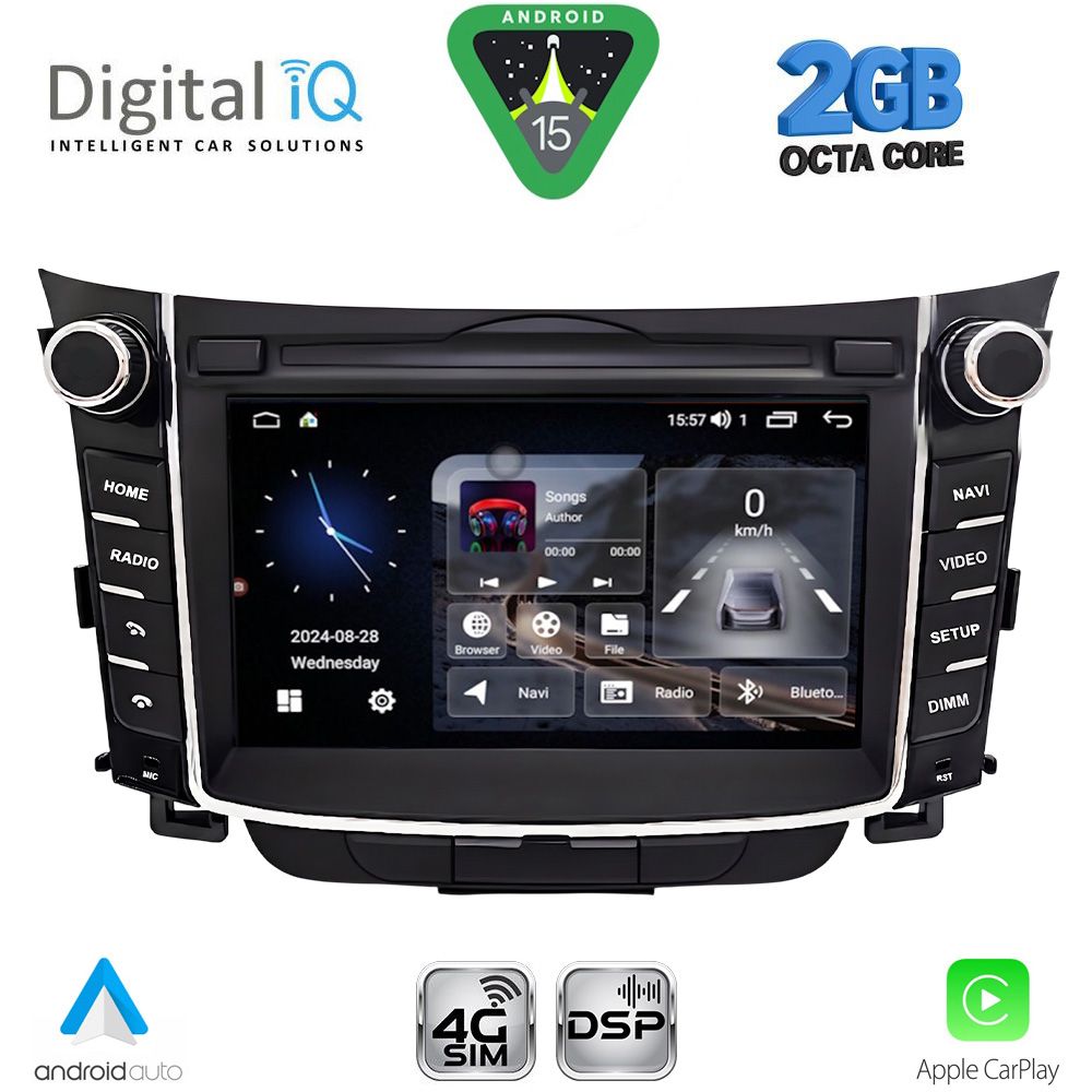 DIGITAL IQ BLF 326_CPA (7" DECK) MULTIMEDIA OEM for HYUNDAI i30 mod. 2012-2017