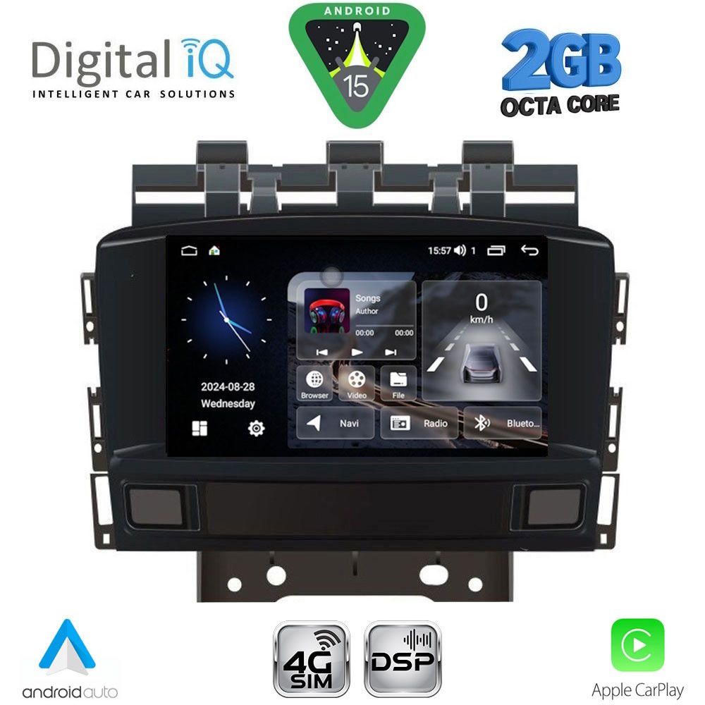 DIGITAL IQ BLF 372_CPA (7" DECK) MULTIMEDIA SYSTEM for OPEL ASTRA J mod. 2010-2016