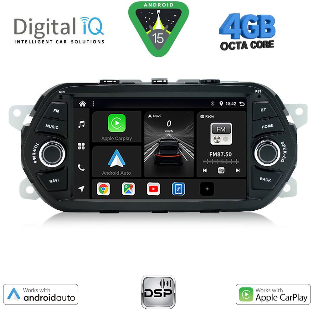 DIGITAL IQ BXF 656_CPAA (7" DECK) MULTIMEDIA SYSTEM for FIAT TIPO mod. 2015-2023