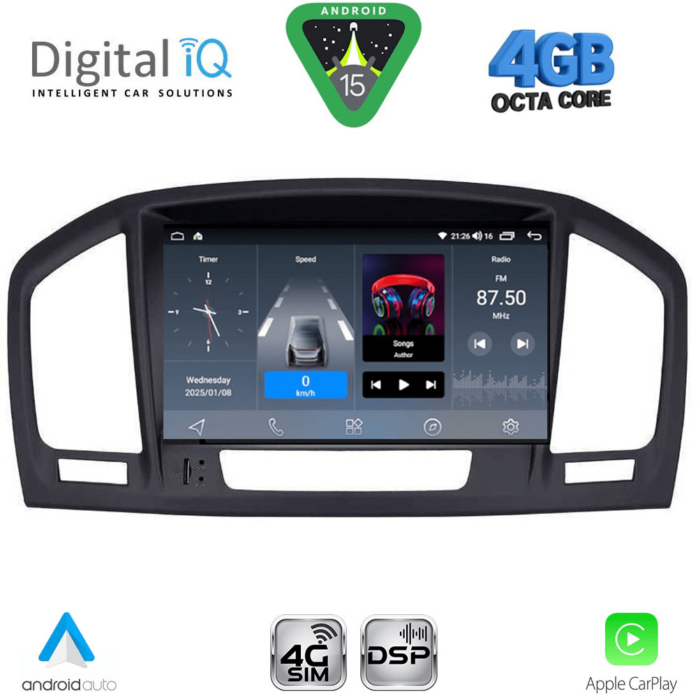 DIGITAL IQ BLG 414BL_CPA (8" DECK) MULTIMEDIA SYSTEM for OPEL INSIGNIA mod. 2008-2013 – SAAB 9.5 mod. 2006-2012 DIGITAL IQ BLG 414BL_CPA (8" DECK) MULTIMEDIA SYSTEM for OPEL INSIGNIA mod. 2008-2013 – SAAB 9.5 mod. 2006-2012