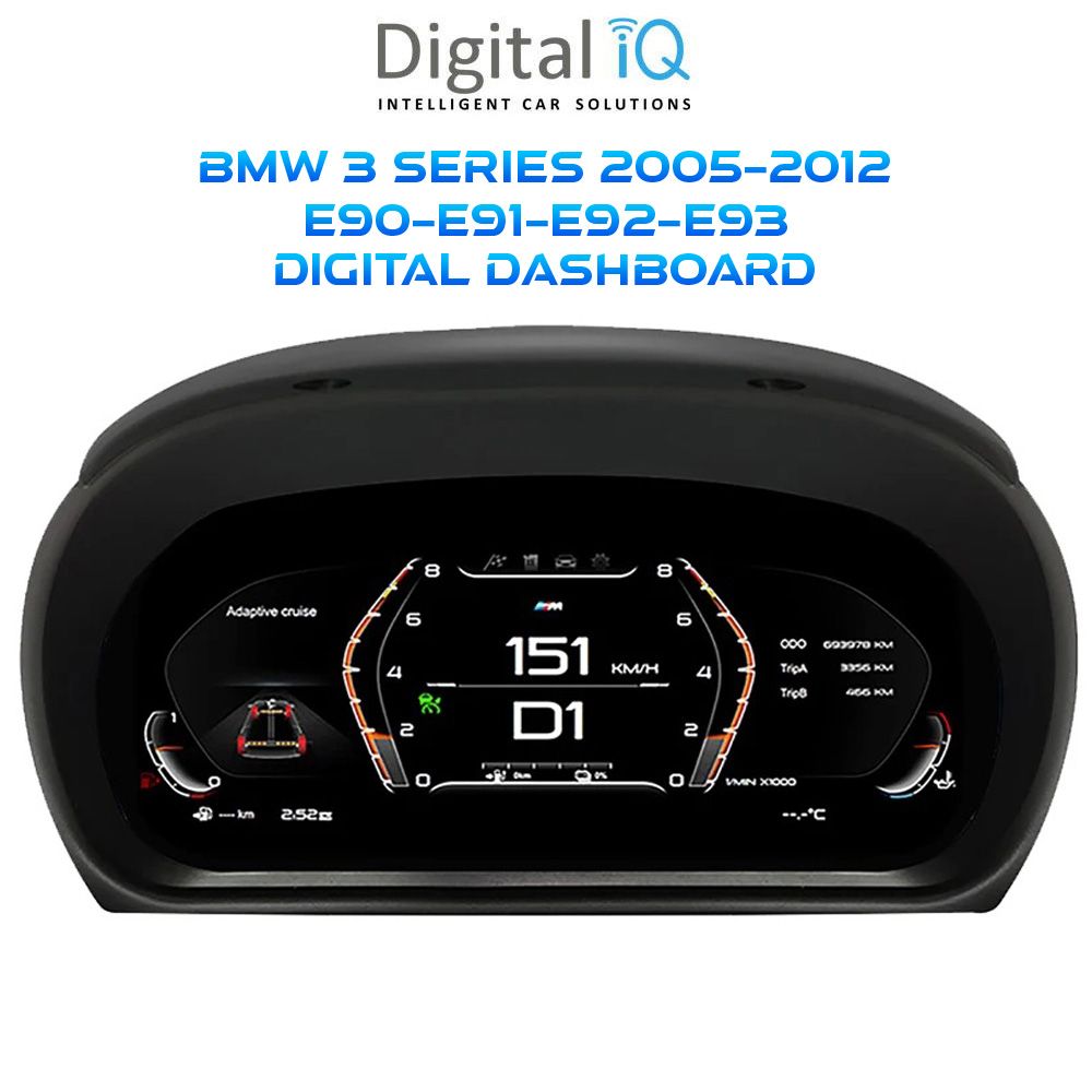DIGITAL IQ DDD 954_DC (10in) DIGITAL INSTRUMENT CLUSTER for BMW 3 Series (E90-E91-E92-E93) mod. 2005-2012