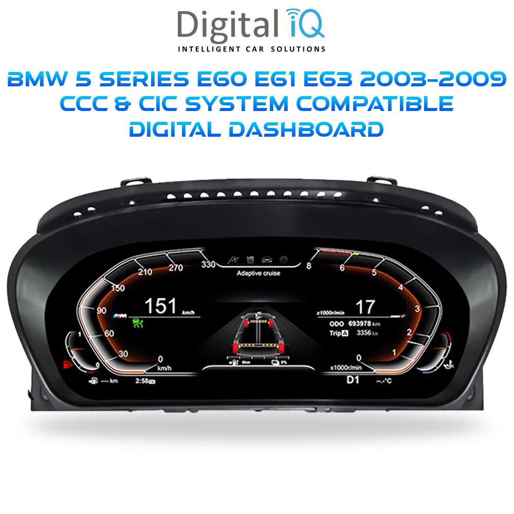 DIGITAL IQ DGU 958_DC (12.3in) (DIGITAL INSTRUMENT CLUSTER for BMW 5 Series (E60-E61-E63) mod. 2003-2009 with CCC-CIC system