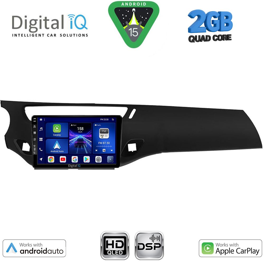 DIGITAL IQ BXC 3092BL_CPAA (9inc) MULTIMEDIA TABLET for CITROEN C3 - DS3 mod. 2009-2016 (BLACK)