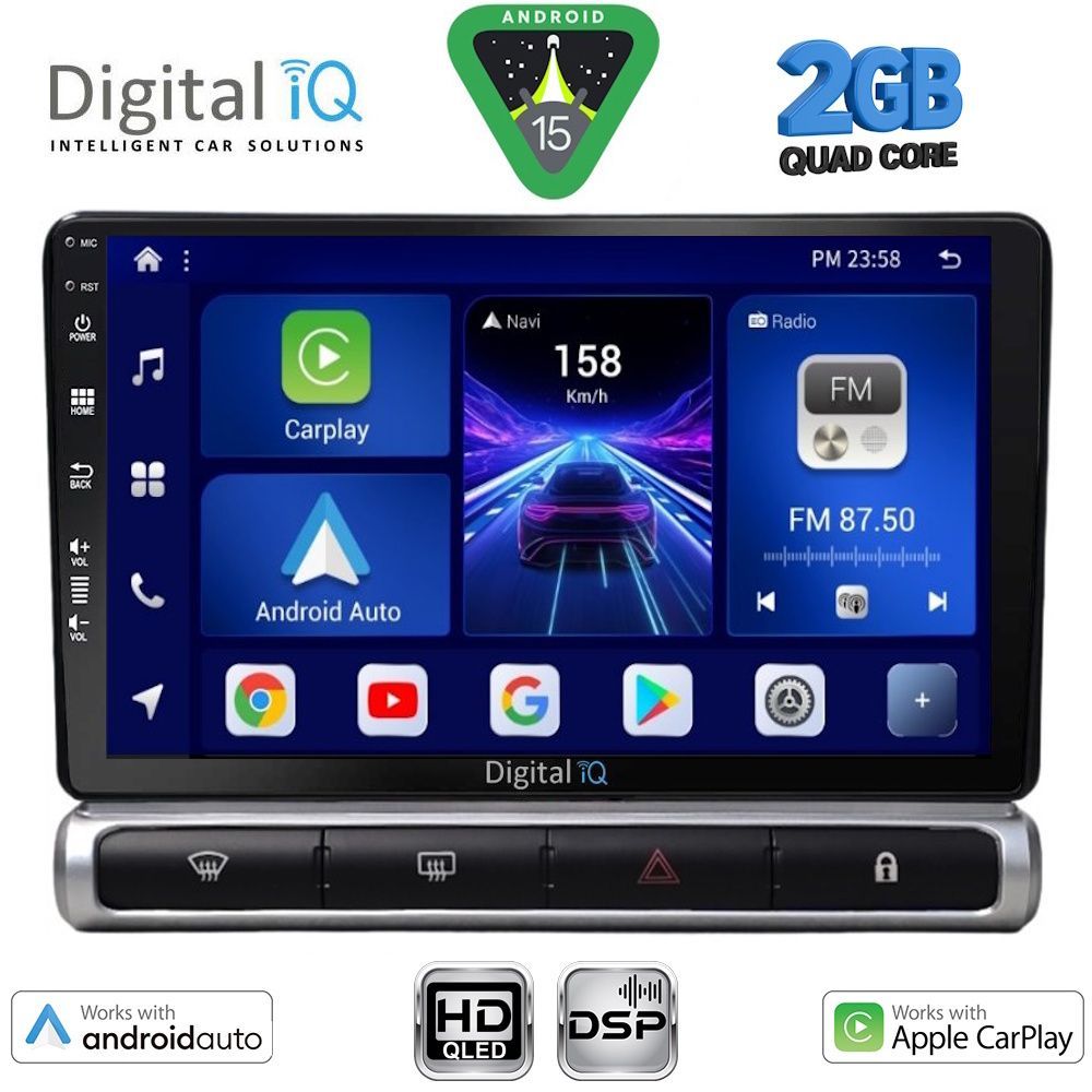 DIGITAL IQ BXC 3093H_CPAA (9inc) MULTIMEDIA TABLET for CITROEN C3 - DS3 mod. 2016-2024 High Version