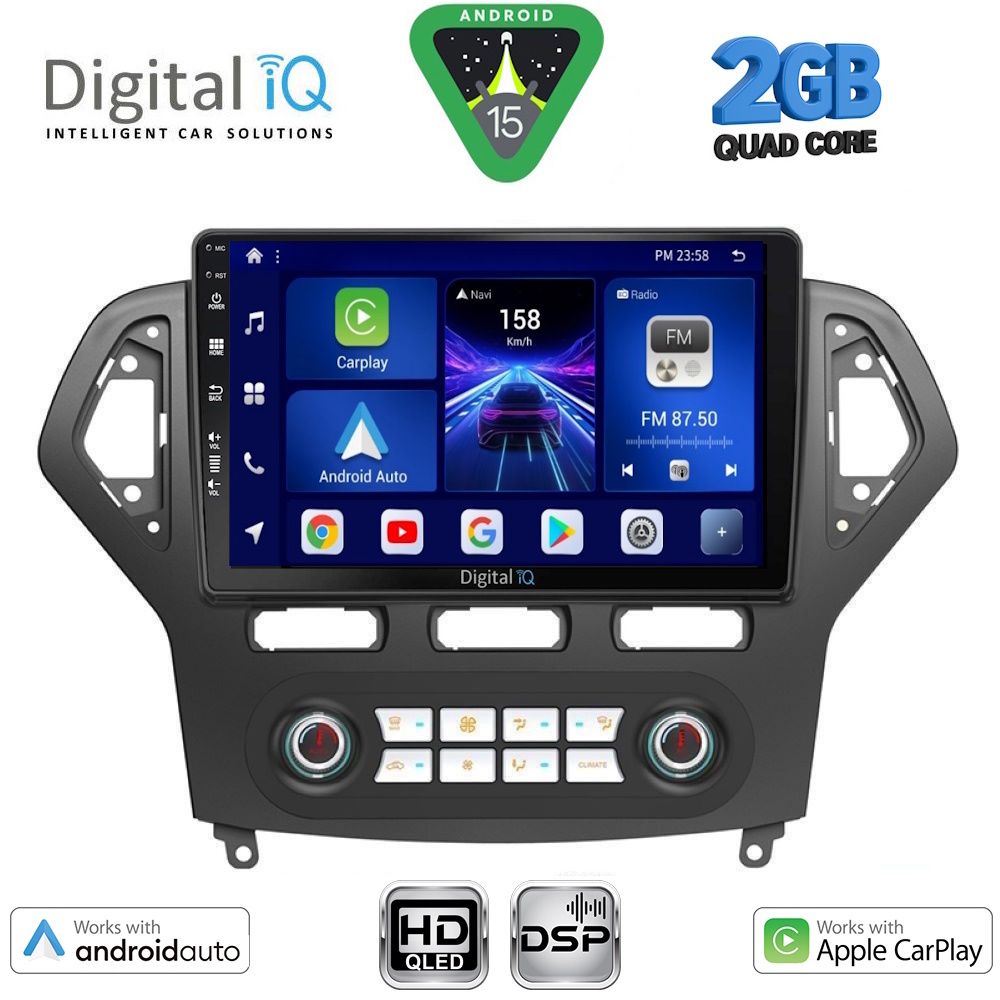 DIGITAL IQ BXC 3162CL_CPAA CLIMA (10inc) MULTIMEDIA TABLET for FORD MONDEO mod. 2007-2011