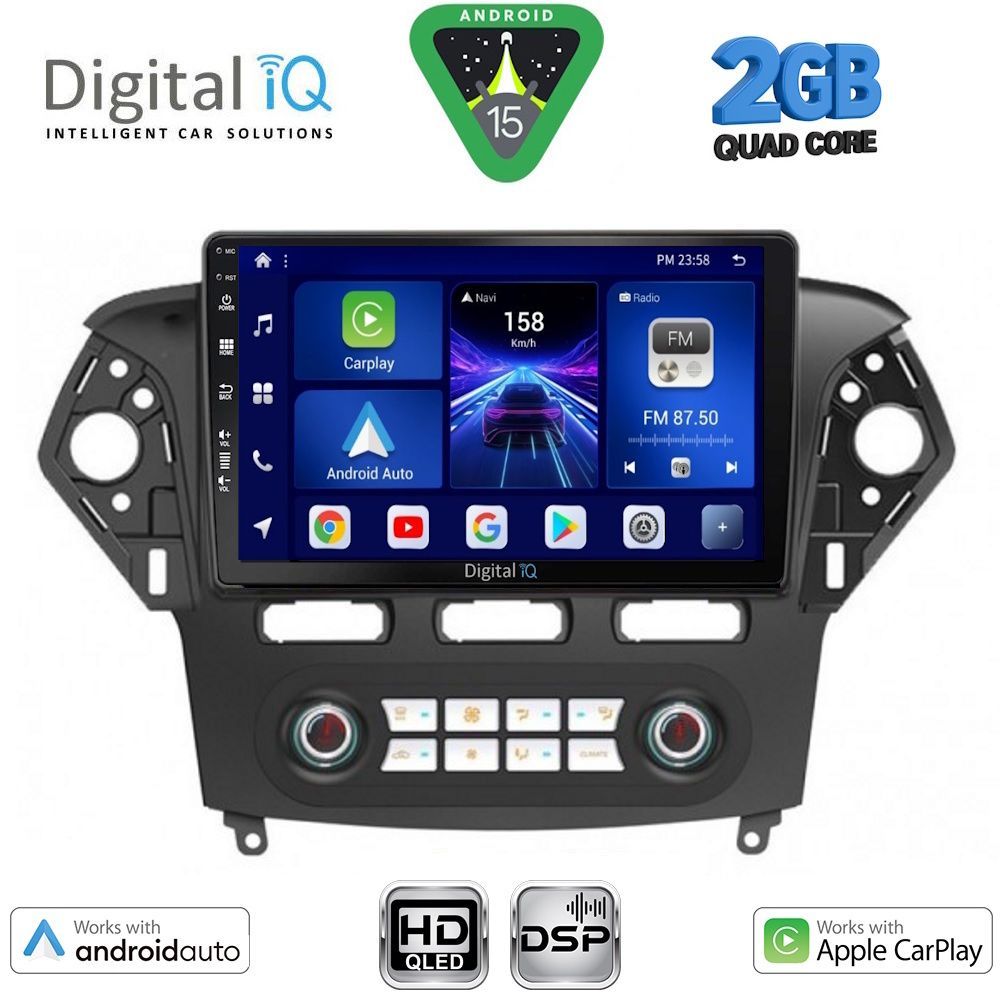 DIGITAL IQ BXC 3163CL_CPAA CLIMA (10inc) MULTIMEDIA TABLET for FORD MONDEO mod. 2011-2013