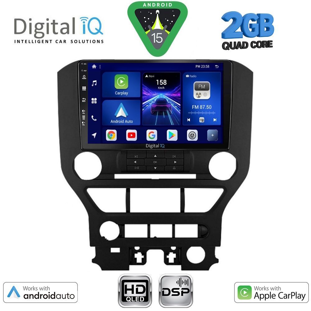 DIGITAL IQ BXC 3166_CPAA 3BUT (9inc) MULTIMEDIA TABLET for FORD MUSTANG mod. 2015-2020