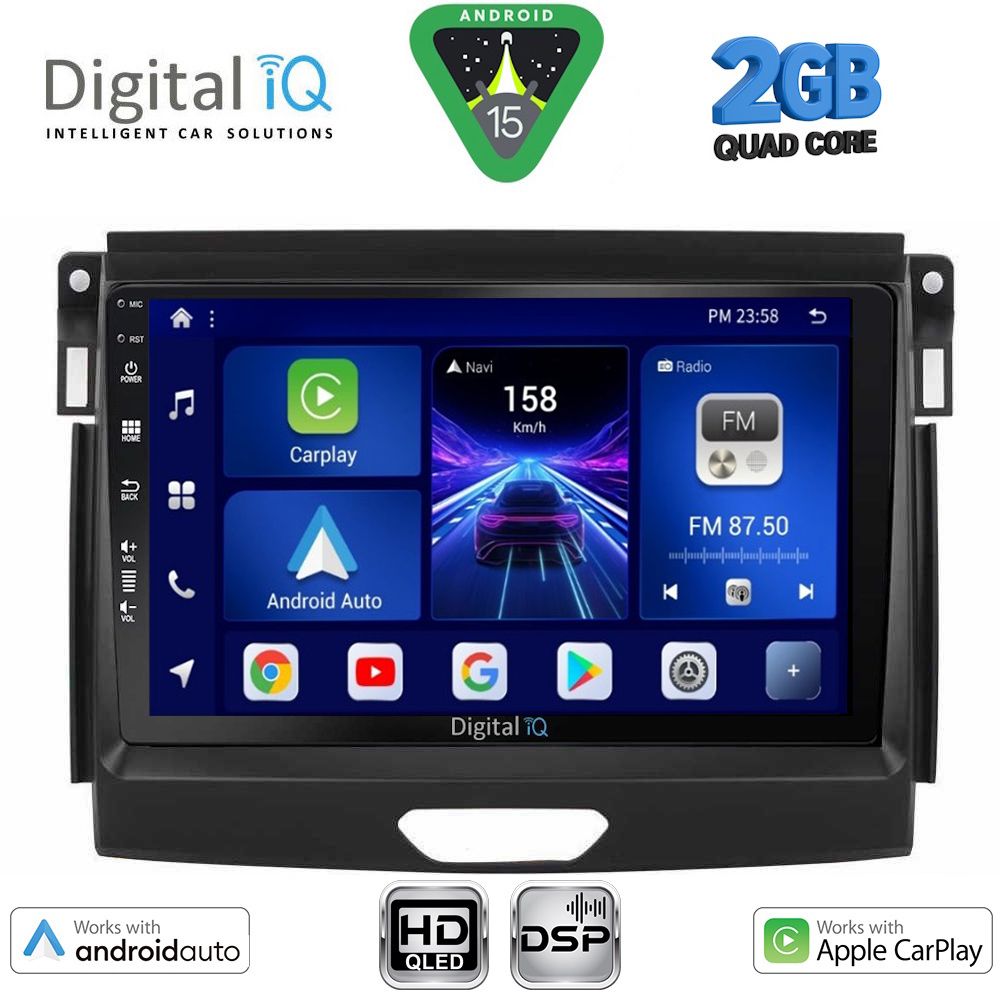 DIGITAL IQ BXC 3172A_CPAA (9inc) MULTIMEDIA TABLET for FORD RANGER mod. 2015-2018