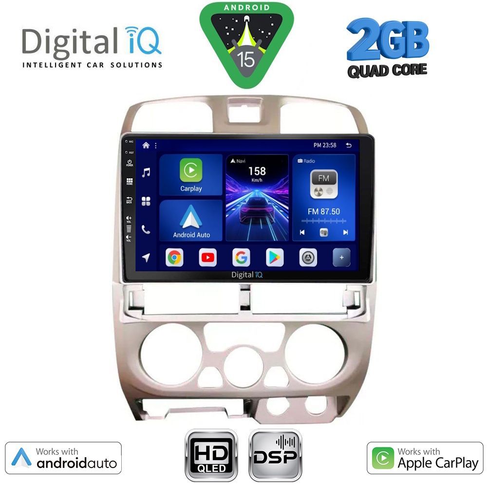 DIGITAL IQ BXC 3253SL_CPAA (9inc) MULTIMEDIA TABLET for ISUZU D-MAX mod. 2002-2008 (SILVER)
